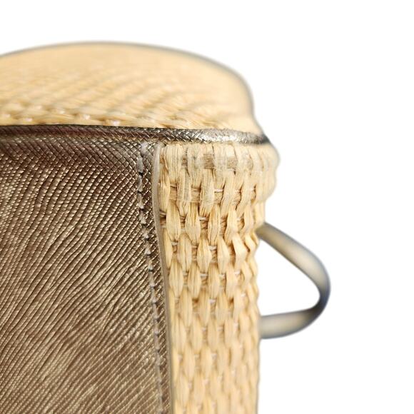 Tory Burch York Buckle Natural Straw Tote Shoulder Bag - Picture 10 of 13